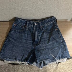 Madewell Dark Blue Jean Shorts